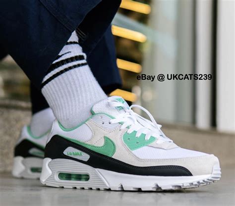 nike air max white spring green